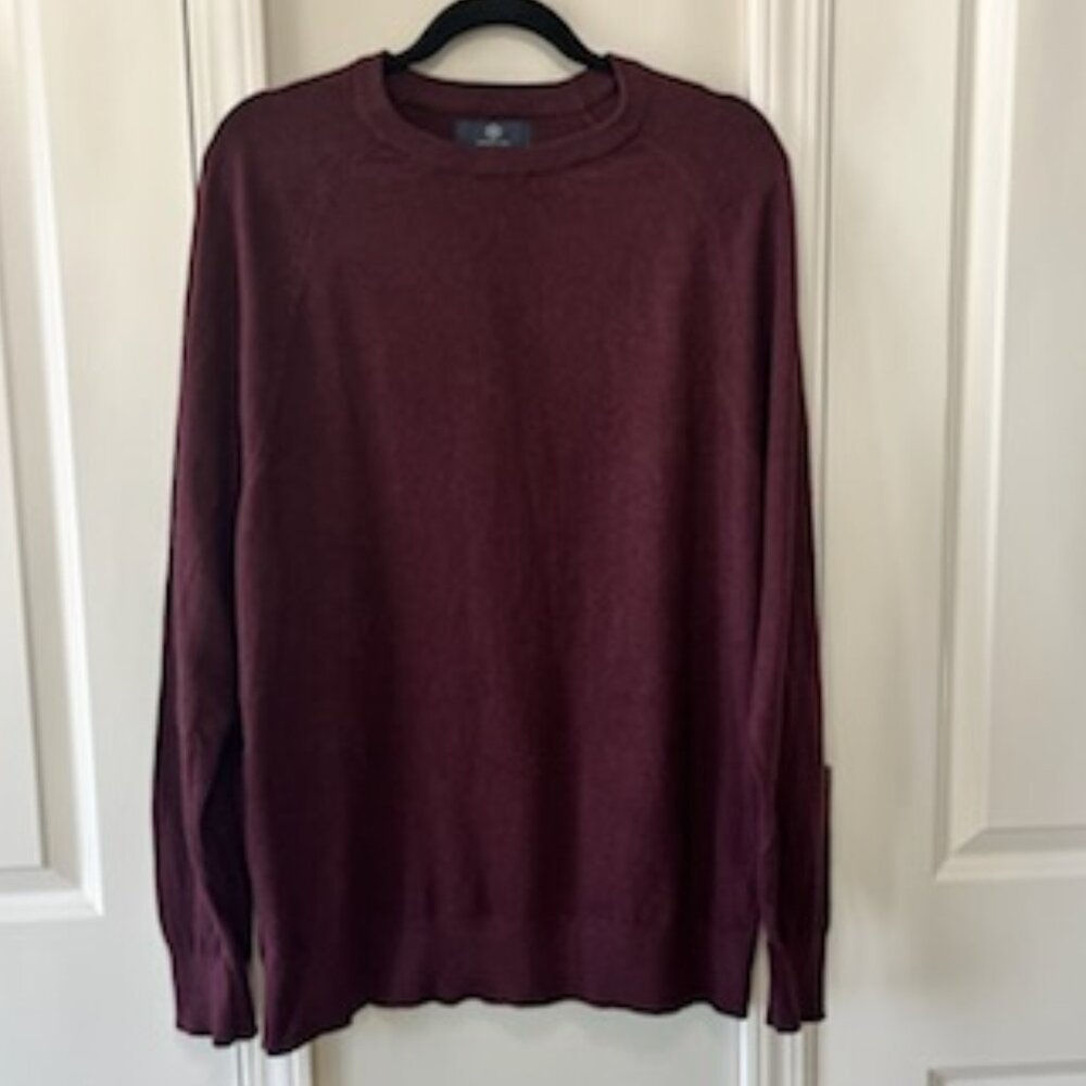 Organic Cotton Sweater by Tchibo Designed Mens XL Maroon Warm Cozy